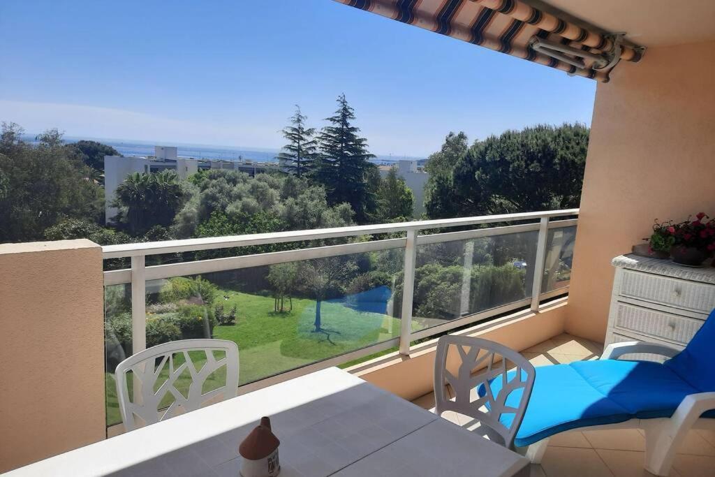 Apartament T2 Avec Magnifique Vue Mer, Piscine, Clim, Parking Antibes Zewnętrze zdjęcie