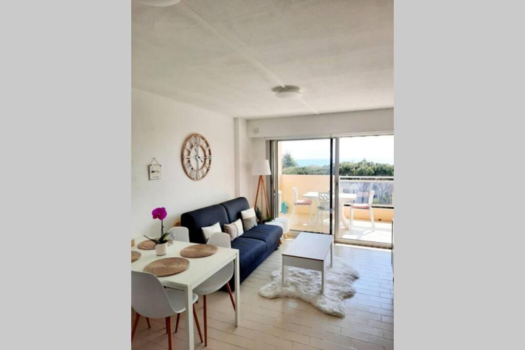 Apartament T2 Avec Magnifique Vue Mer, Piscine, Clim, Parking Antibes Zewnętrze zdjęcie