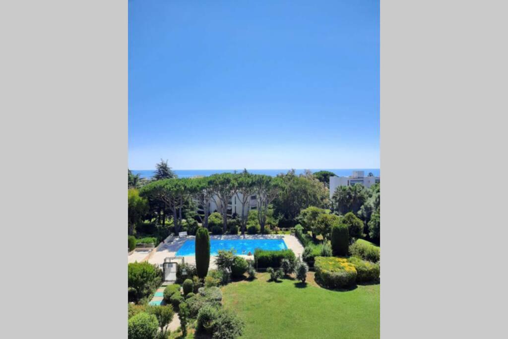 Apartament T2 Avec Magnifique Vue Mer, Piscine, Clim, Parking Antibes Zewnętrze zdjęcie